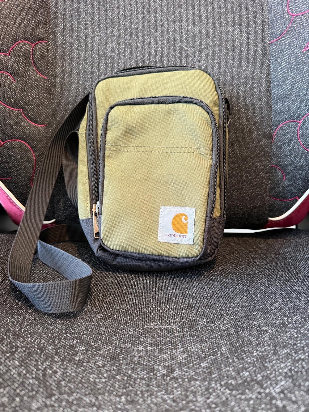 Carhartt Olive and Black Mini Crossbody Belt Bag